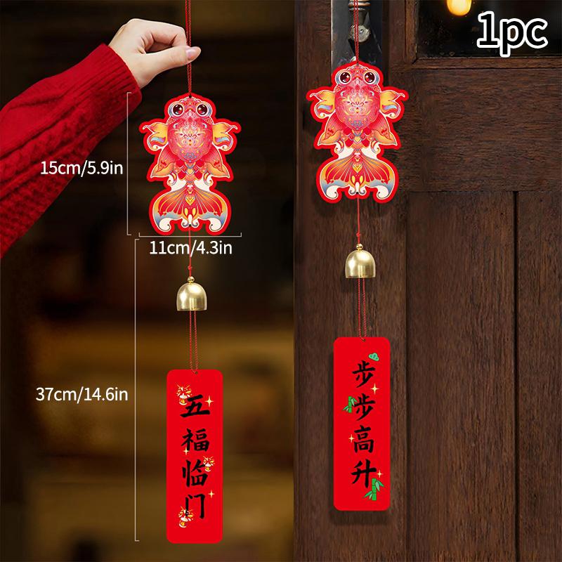 1-30pcs New Year Hanging Ornaments for Blessing Plant Bonsai Pendant Chinese Plants Door Decor Lunnar Year Party Supplies
