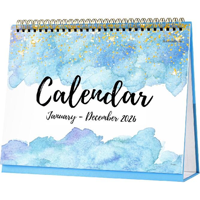 2026 Desk Calendar - Desk Calendar 2026 Standing Flip, 9.8  x 8.3 , Jan. 2026 - Dec. 2026, Desktop Calendar 2026, Memo Lined Pages with Thick Paper,