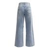 Knee Breaks Jeans Women High Waist Long Wide Leg Pants Light Colour Washed Casual Pants Women