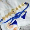 Curea Caftan Marocan Pentru Femei Rochie de Mireasă Culoare Aurie Ciucuri Lanț pentru Talie Bijuterie Robă Arabă Cadou de Mireasă Reglabil