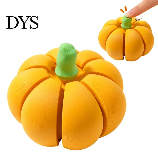Holiday Desk Toy 3D Printed Pumpkin Fidget Clicker, Stress Relief Clicky Toy, Finger Clicker Mini Halloween Thanksgiving Harvest Gift