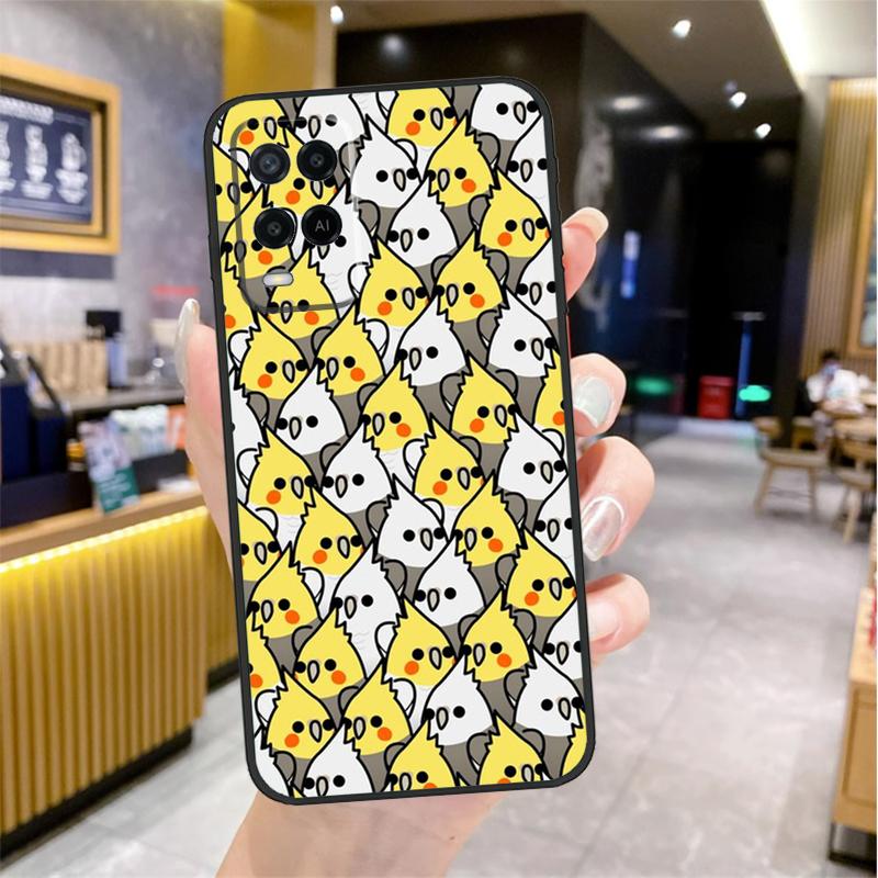 

Cartoon Cockatiel Collage Case For Oppo A80 A40 A60 A18 A38 A58 A78 A98 A96 A76 A16 A94 A74 A54 A15 A17 A57 A77 A5 Pro OPPO A74 4G