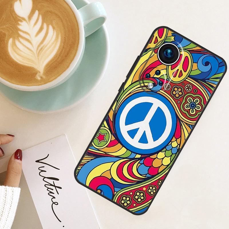 Hippie Daisy Tie-dye Flower Peace For Honor Magic 7 Lite 6 8 Pro Case For Honor 200 400 50 70 90 X8c X8b X9a X9b X9c X9d Win RT