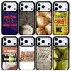 Custodia per Telefono con Citazione Cristiana Softball Baseball Per Apple iPhone 17 air 16 Pro Max 15 Pro Max 14 13 12 11 Mini Cover Posteriore