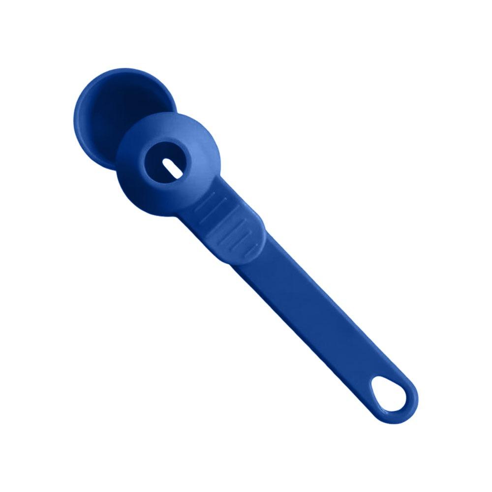 

New Spill-Proof Protein Powder Sliding Spoon Reusable with Longer Handle Powder Spoon Funnel Scoop Kitchen Gadgets темно-синього кольору