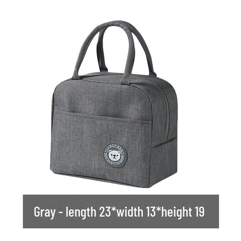 Insulated Lunch Box for Students and Office Workers, Waterproof and Anti-Oil Handbag with Large Capacity and Aluminum Foil Lining.