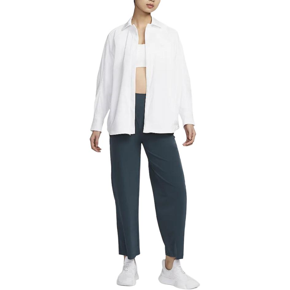 Nike Bliss Quick-Dry Zip-Up Polo Jacket Women Jackets White FN2780-100