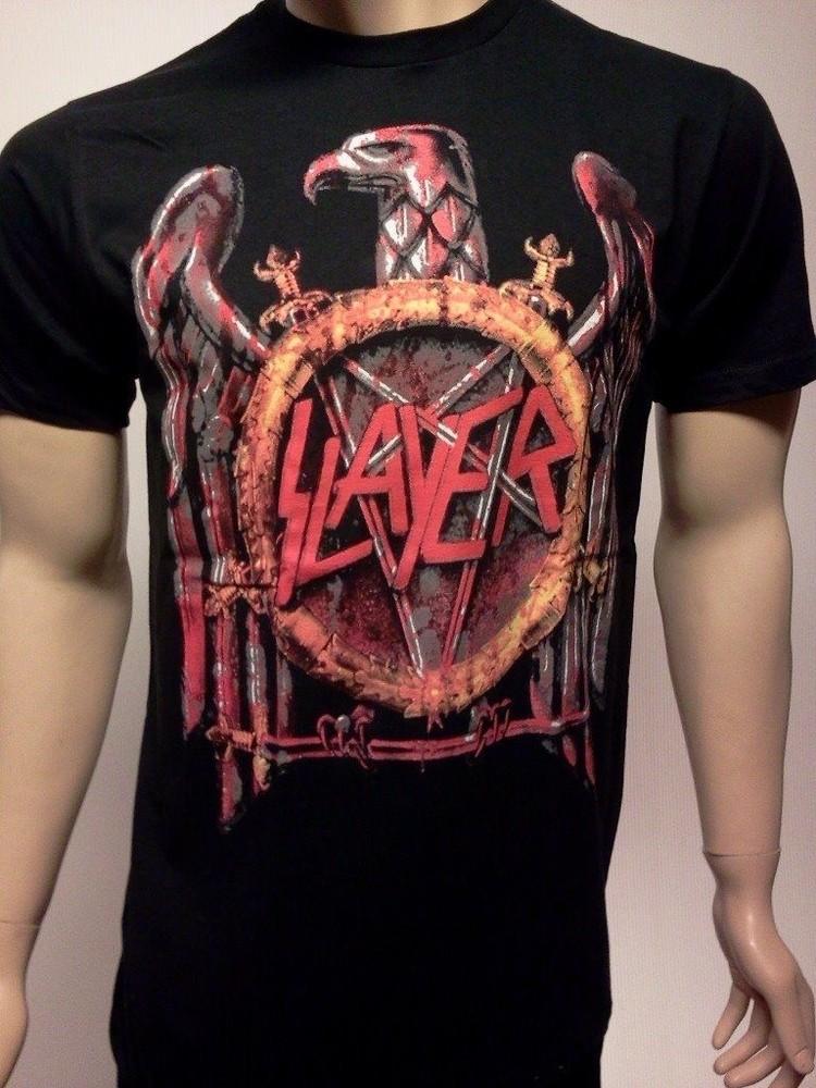 

ФУТБОЛКА ГРУППЫ SLAYER НОВАЯ МУЖСКАЯ ФУТБОЛКА БЕСПЛАТНАЯ ДОСТАВКА РАЗМЕРЫ S M M L L XL 2XL Унисекс Футболка XXXXL