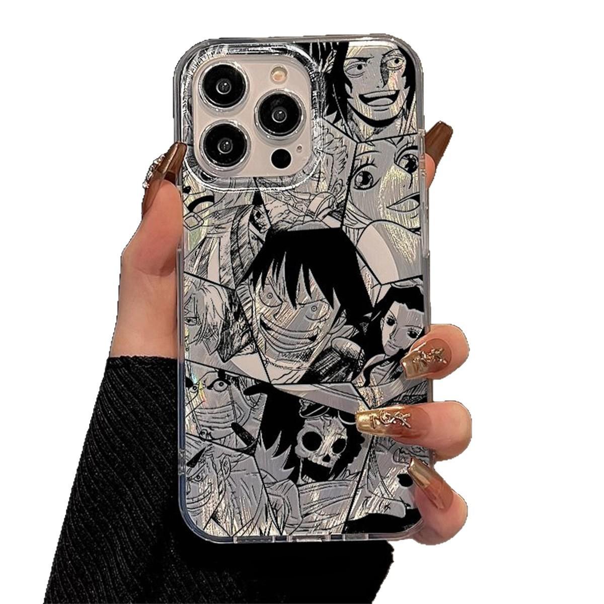 

Double Layer IMD Magnetic Feather Yarn Phone Case for Apple 15promax Phone Case with Strong Magnetic Suction Circle Cartoon Personality For iPhone 16PROMAX