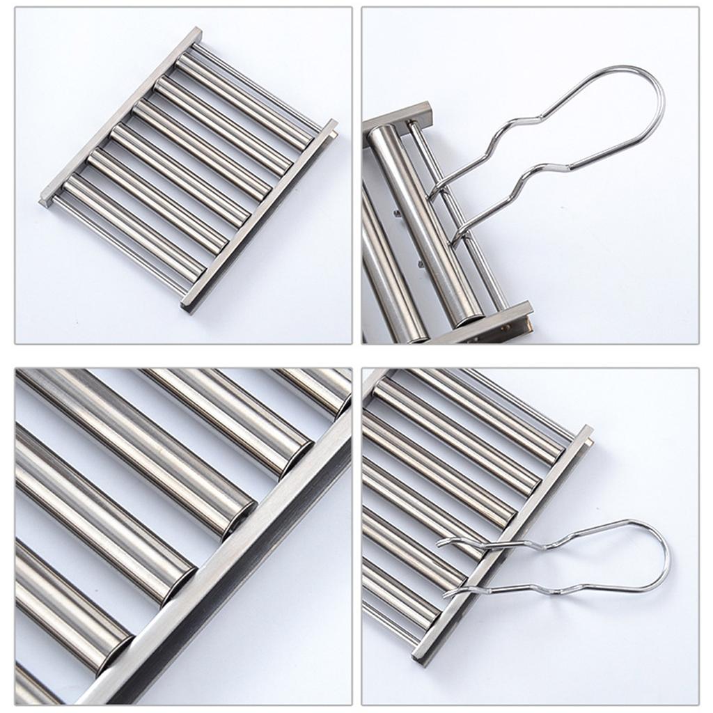 Stainless Steel Sausage Roller Rack with Comfort Handle Hot Dog Roller Grill Rack Portable Sausage Grills Holder