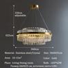 French luxury crystal chandelier Nordic modern home lighting living room LED chandelier room decoration indoor ceiling light