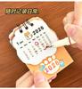 Charm Cat Mini Calendar 2026 2026 Desk Small Calendar Planner Student Girl Cute Meow Check In Calendar Schedule Office Stationer