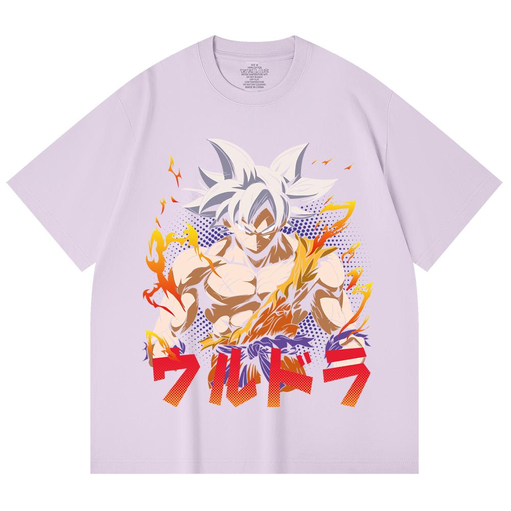 230 Gsm 100% Cotton Dragon Ball V11 Goku Ultra Print Unisex Heavy Cotton T Shirt