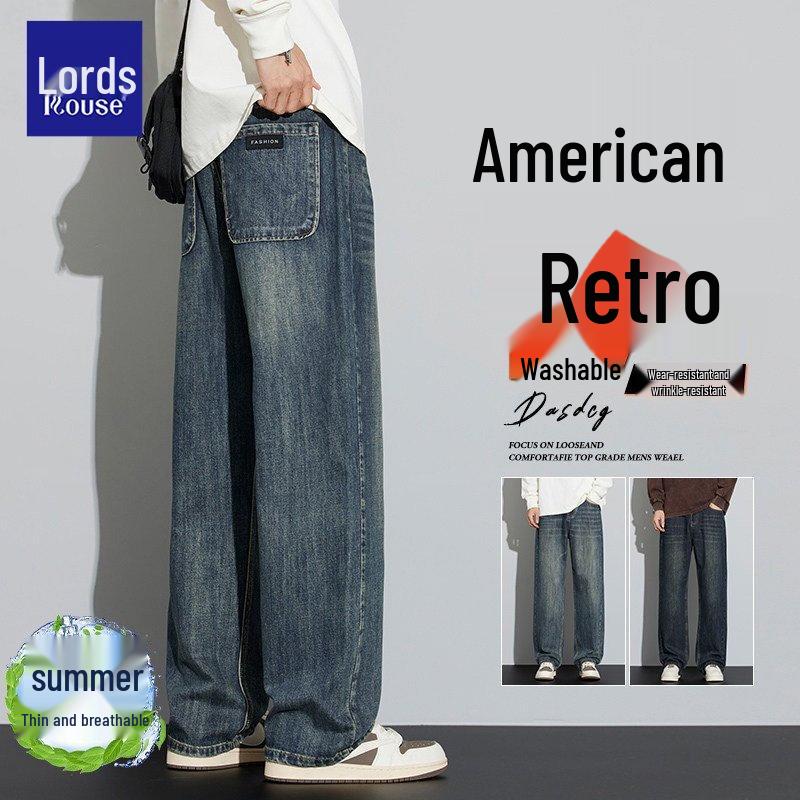 Men s Loose Fit Cool-Touch Straight Jeans 36