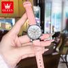 OLEVS Business Chronograph Quartz Watch For Women Original Calendar Fashion Ladies Wristwatch Waterproof Woman Dress Watch