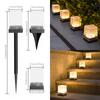 Waterproof Solar Ice Brick Garden Lights - Outdoor Glass Deck & In-Ground Lights