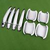 For Citroen C4 MK2 2011-2017 Chrome Handle Cover Trim Set C4L 2012 2013 2014 2015 2016 Car Accessories Stickers Car Styling