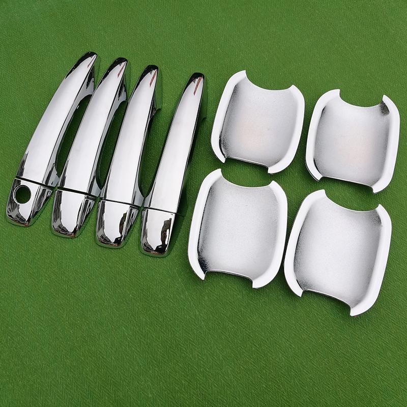 For Citroen C4 MK2 2011-2017 Chrome Handle Cover Trim Set C4L 2012 2013 2014 2015 2016 Car Accessories Stickers Car Styling