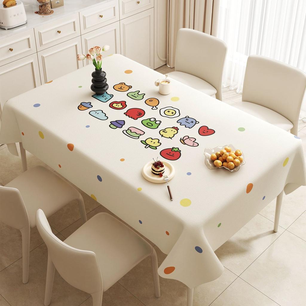 Cartoon Tablecloth Rectangular Dining Table Cloth Light Luxury High-End Tablecloth Coffee Table Cloth