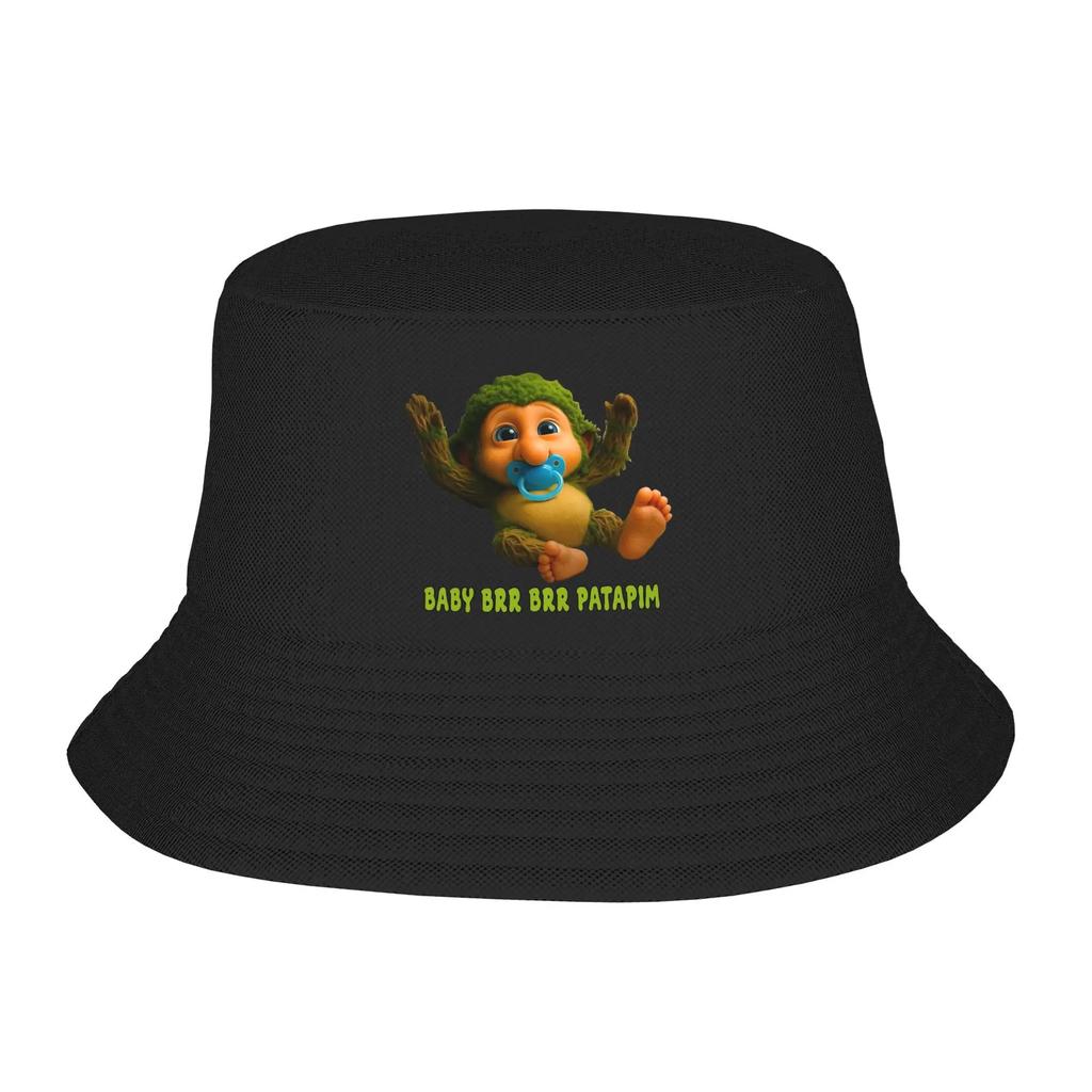 Chapeau seau requin Tralala Tralala Hommes Été Italien Brainrot Soleil Streetwear Pliable Sport de plein air Pêche Chapeaux de pêcheur