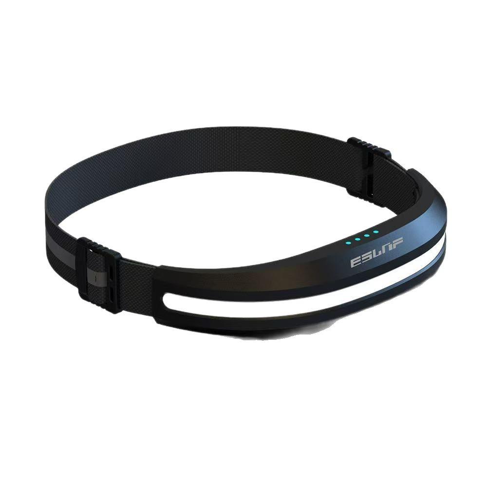 USB Rechargeable Running Headlamp with COB Work Light for Outdoor Camping