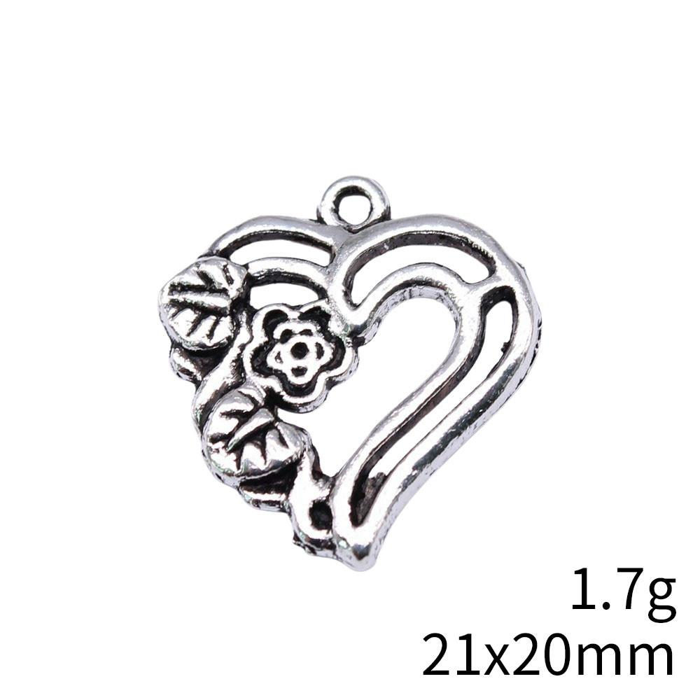 Back To School Charm Bracelet Hollow Peach Heart Charms Pendant Ornaments For Home Male Pendant