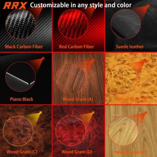 For Tesla Model 3 Highland 23+ Real Carbon Fiber Central Armrest Box Panel Trim