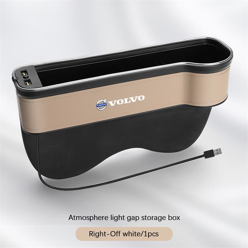 LED Car Seat Gap Box Atmosphere Lamp Storage Box For Volvo XC90 V90 V60 XC60 V40 EC40 EX40 S80 S60 S90 C40 XC40 V70 XC70 C30 C70
