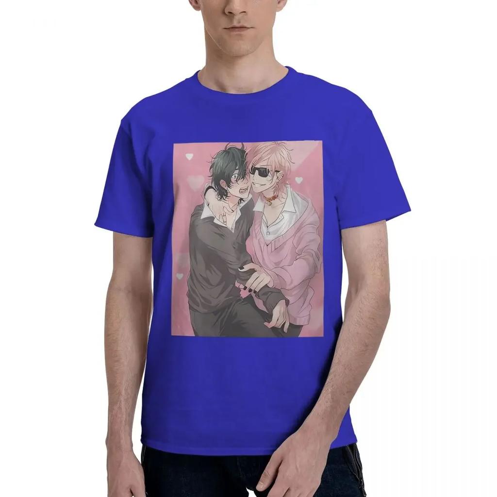 Yarichin B Club Yaoi Anime Print 100% Cotton Casual Breathable Confortable Totoro Men's Clothing Brands Mens Gifts