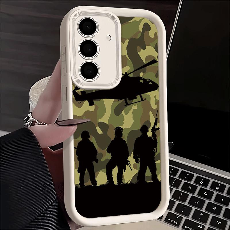 Phone Case for Samsung Galaxy A17 A16 A15 A14 A13 Camouflage Military Pattern A56 A36 A26 A55 A35 A25 A54 A34 A24 A53 A33 A23 A0
