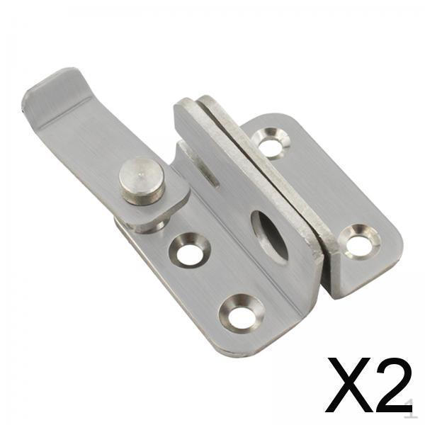 

2xFlip Latch Gate Hardware Safety Door Lock Catch for Barn Garage Window Silver S Left Open