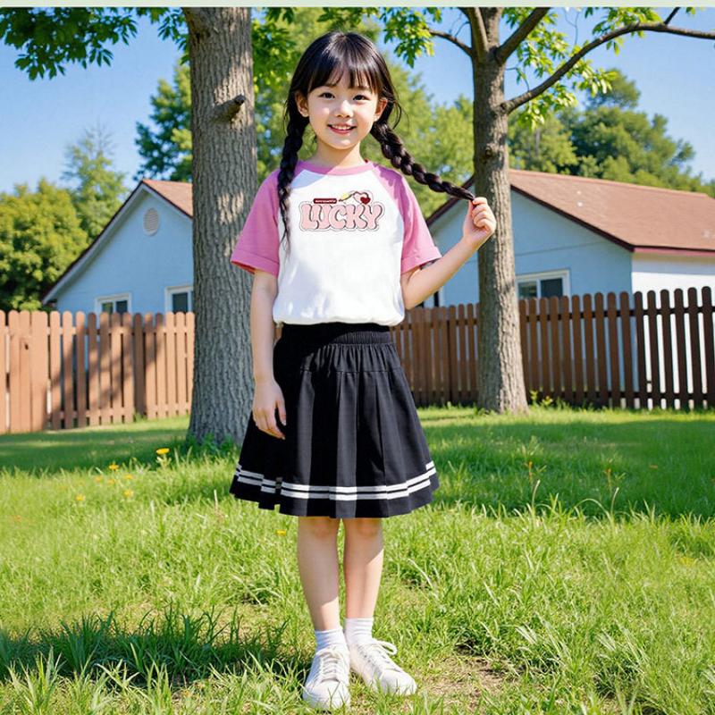 Süße Plisseeröcke für Mädchen und modische Halblange Röcke für Kinder