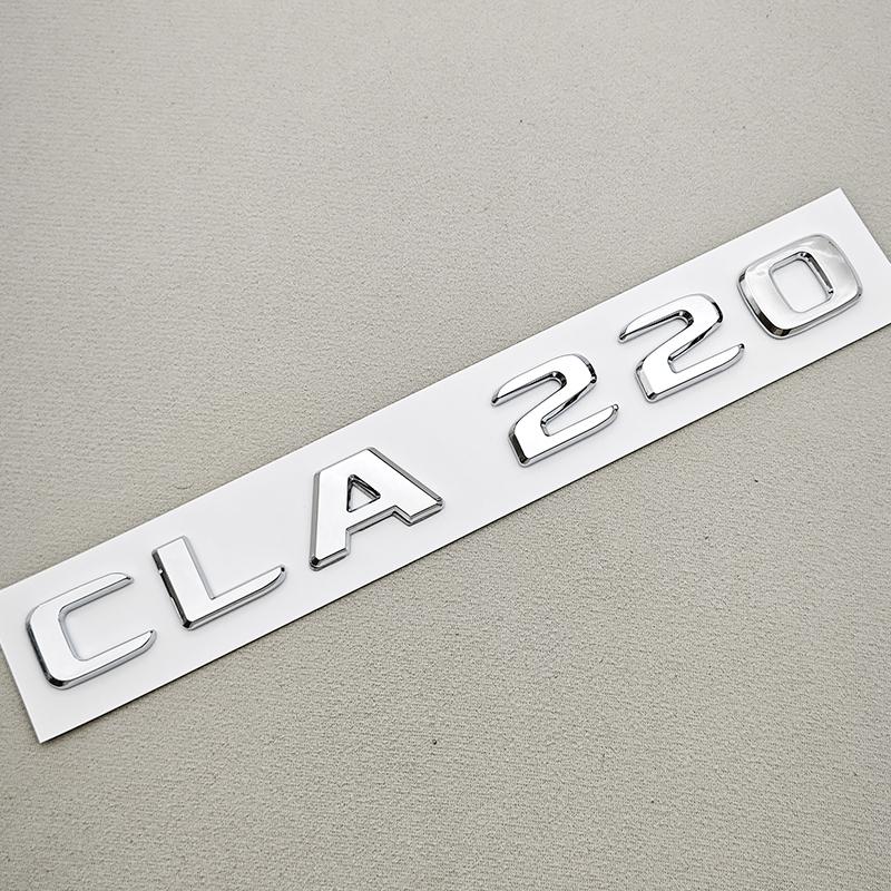 3D ABS Car Letter Logo CLA200 CLA220 CLA260 Badge Rear Trunk Emblem Decal For Mercedes Benz CLA Class C117 X117 X118 Accessories