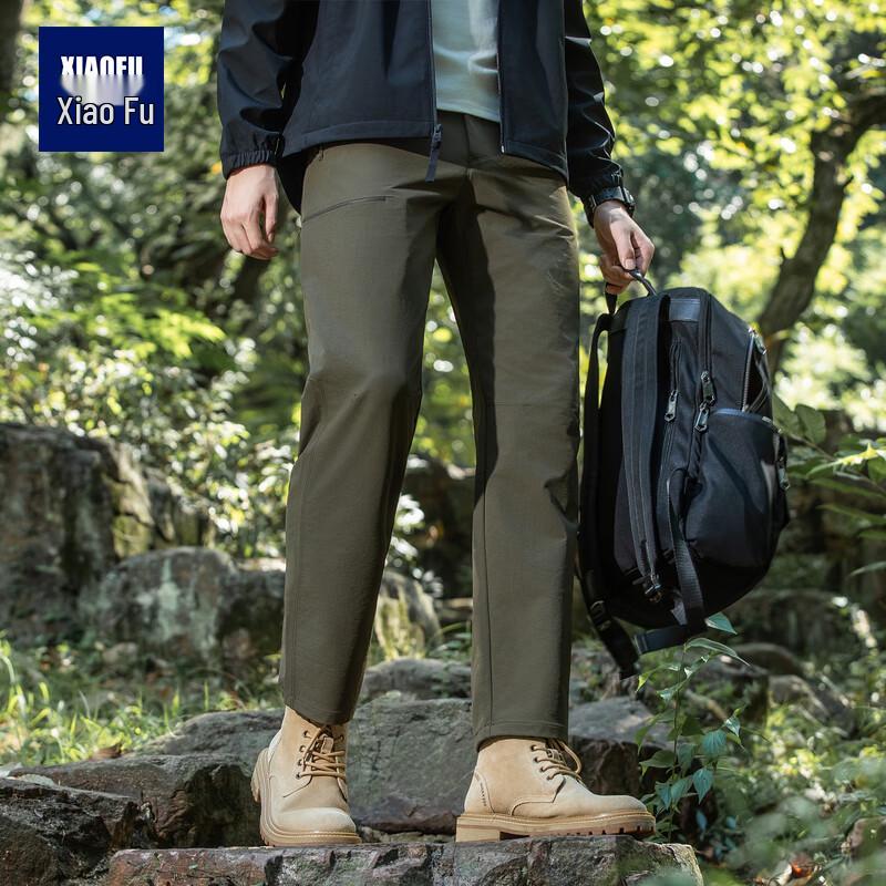 Men's High-Elastic Straight-Leg Outdoor Casual Pants