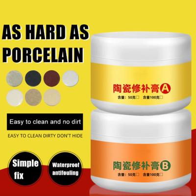 Tile Repair Paste Kit Bathroom Tub Repair Fiberglass Porcelain Ceramic Fix Crack