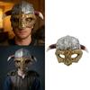 Middeleeuwse Vikinghelmen met Hoorns Norsen Barbaren Krijgershoed voor Vechtspel Halloween Cosplay Themafeest