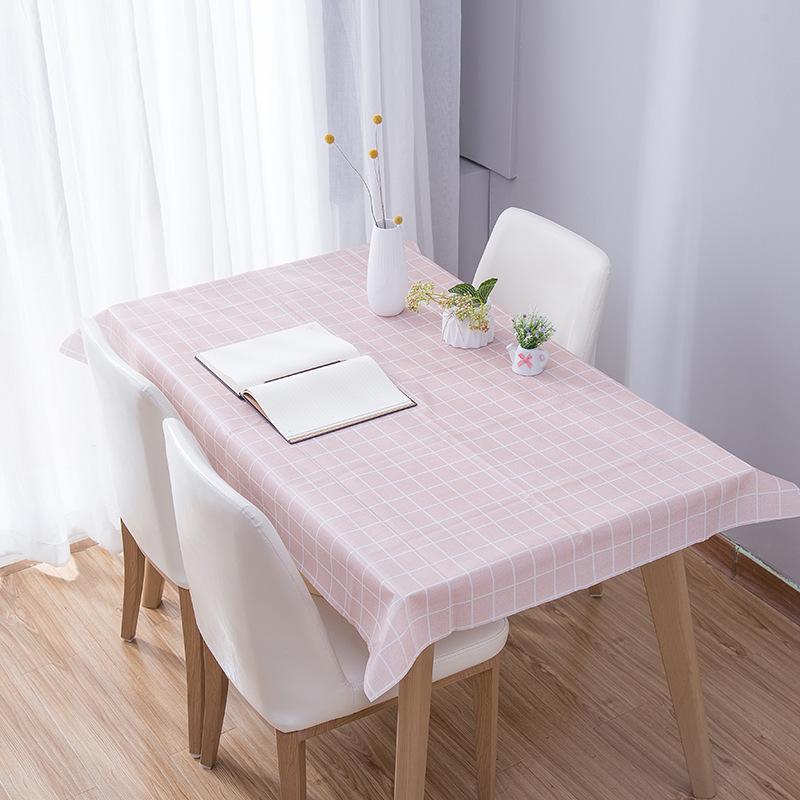 Tablecloth Waterproof And Oil-Proof Leave-In Nordic Rectangular Dining Table Cloth Coffee Table Tablecloth Pvc Student Desk Mat