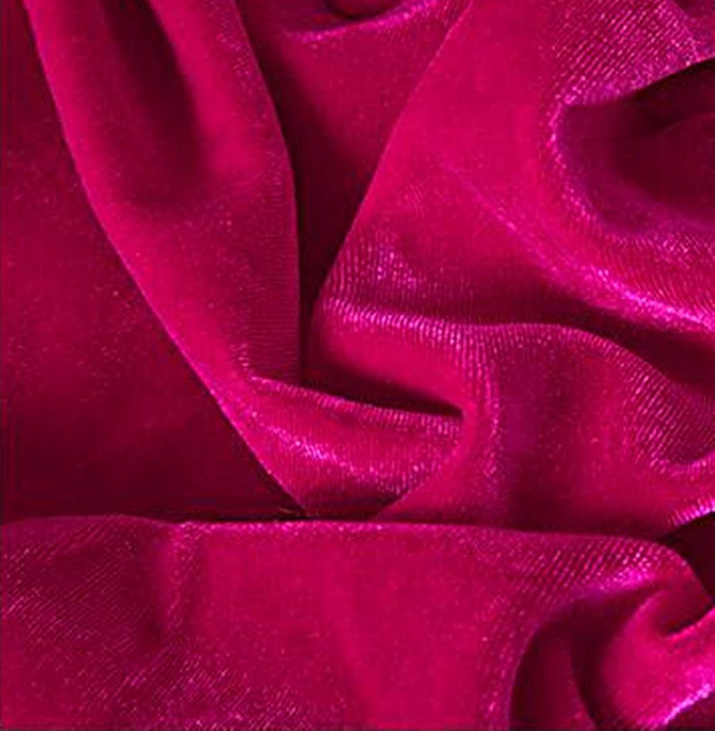 moonfarm Premium Velour 16 Colors 2m x Wide Fabric, Available, 1.5m (Cherry Pink)