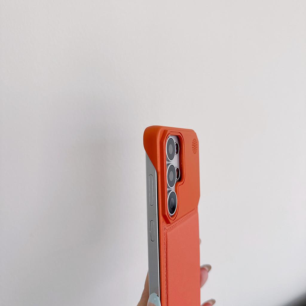 Leather Shockproof Magnetic Phone Case for For Samsung S25 S23 S22 Ultra S24 Plus Frameless for Wireless Charge Cover