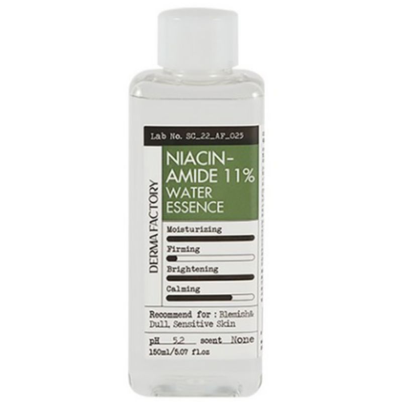 Derma Factory Niacinamide 11% Water Essence Brightening & Hydrating Facial Essence 150ml