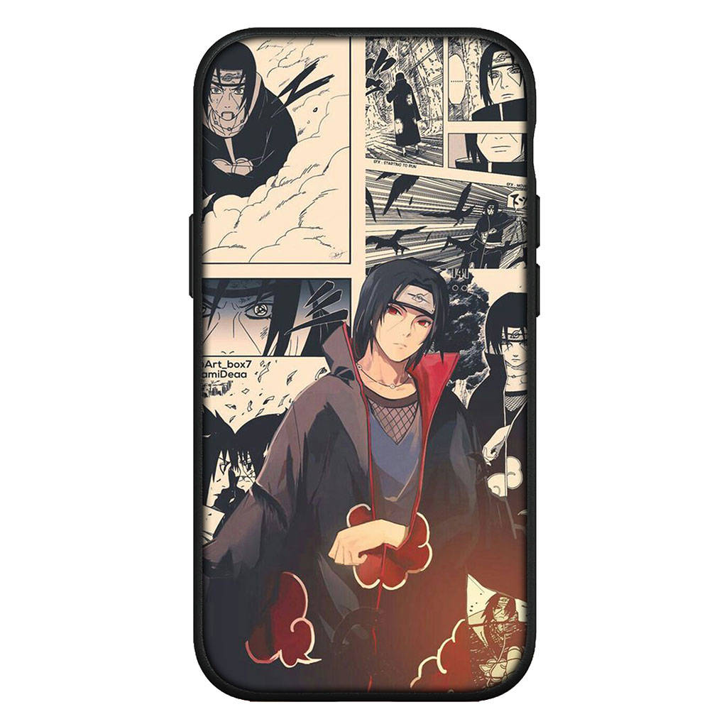 For iPhone 16 15 Xiaomi Redmi Note 14 13 12 11 Pro Max X 16e Samsung Galaxy S25 S24 S23 Moto OPPO Huawei Comics Naruto Itachi Uchiha Sasuke Phone Case