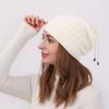 Soft Multifunction Snood Scarf Thick Knit Bonnet Turban Hat Vintage Beanies Cap Hat  Autumn Winter