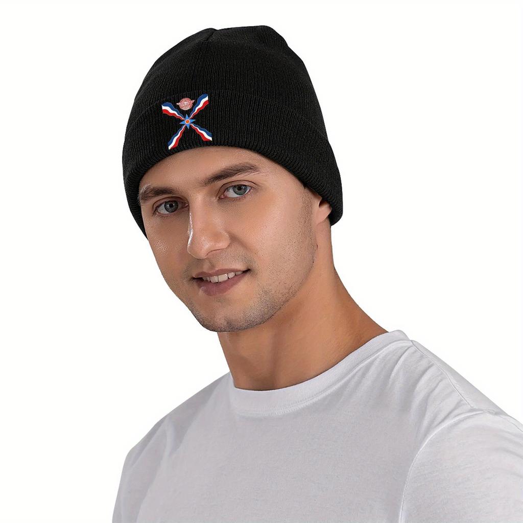Assyrian Flag Naramsin Knitted Hats Autumn Winter Beanie Warm Aramean Proud Caps  Acrylic Hot Sale Skullcap