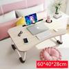 Compact Folding Laptop Table for Dormitory or Bay Window