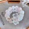 Natural Pink Crystal White Ghost 17mm Big Mi Mixed  Crystal Bracelet Designer Style DIY Beads Bracelet