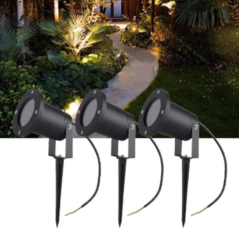Premium Aluminum Waterproof Gu10 Garden Stake Light Ideal For Trees And Lawns