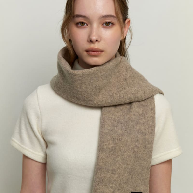 KINDABABY Cozy Knit Muffler - Moca Beige