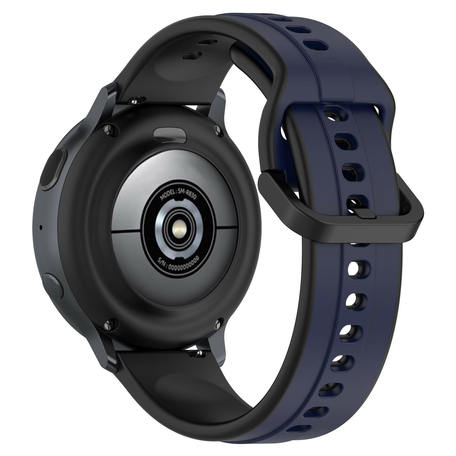 

KALEBOL 22mm Silicone Watch Strap for Samsung Galaxy Watch3 45mm/Huawei Watch GT 5 46mm/GT 5 Pro 46mm Dual Color Wrist Band L
