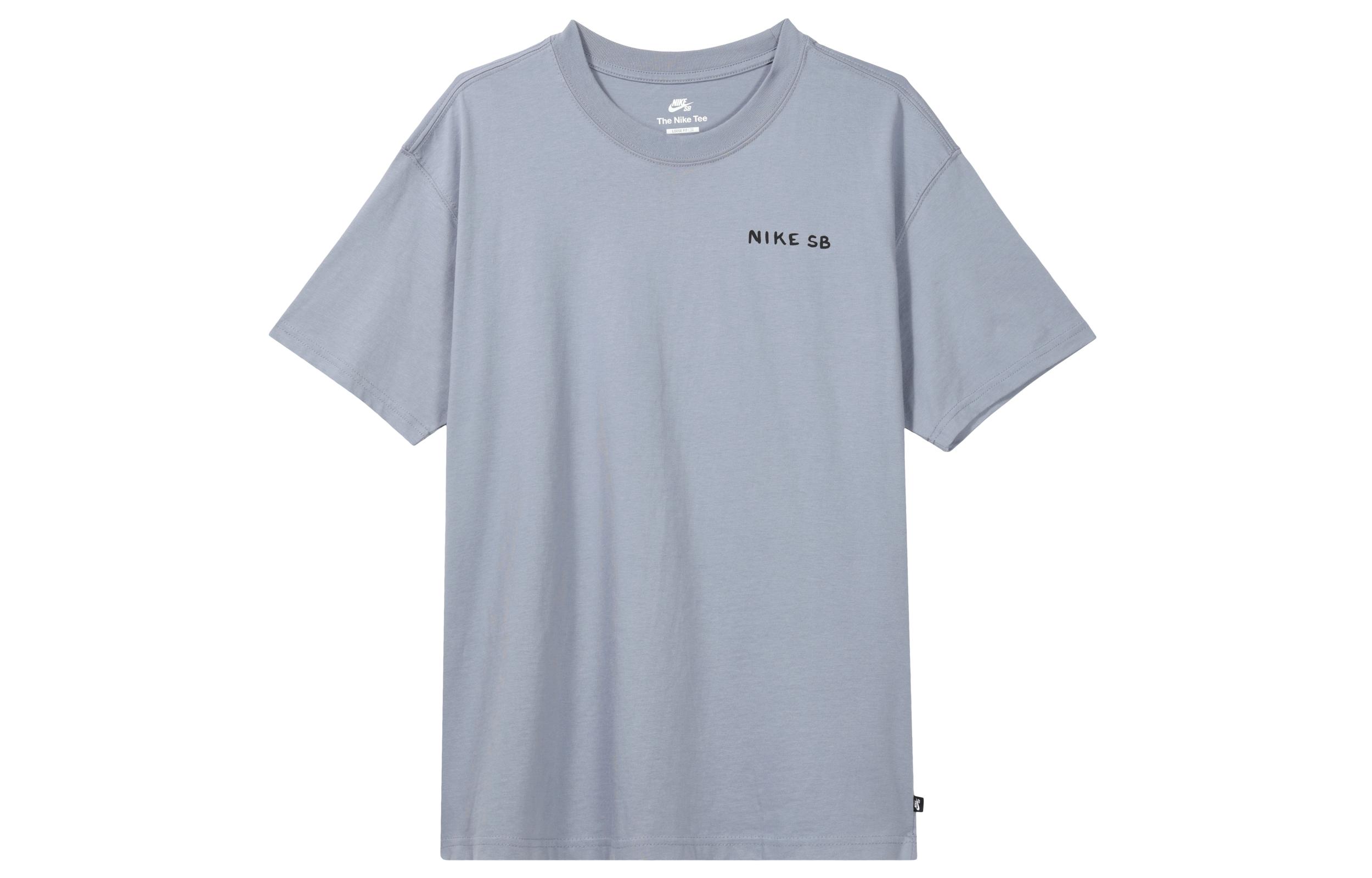 Nike Drop Shoulder Sleeve T-Shirt Men s Slate Blue DR1240-493 S