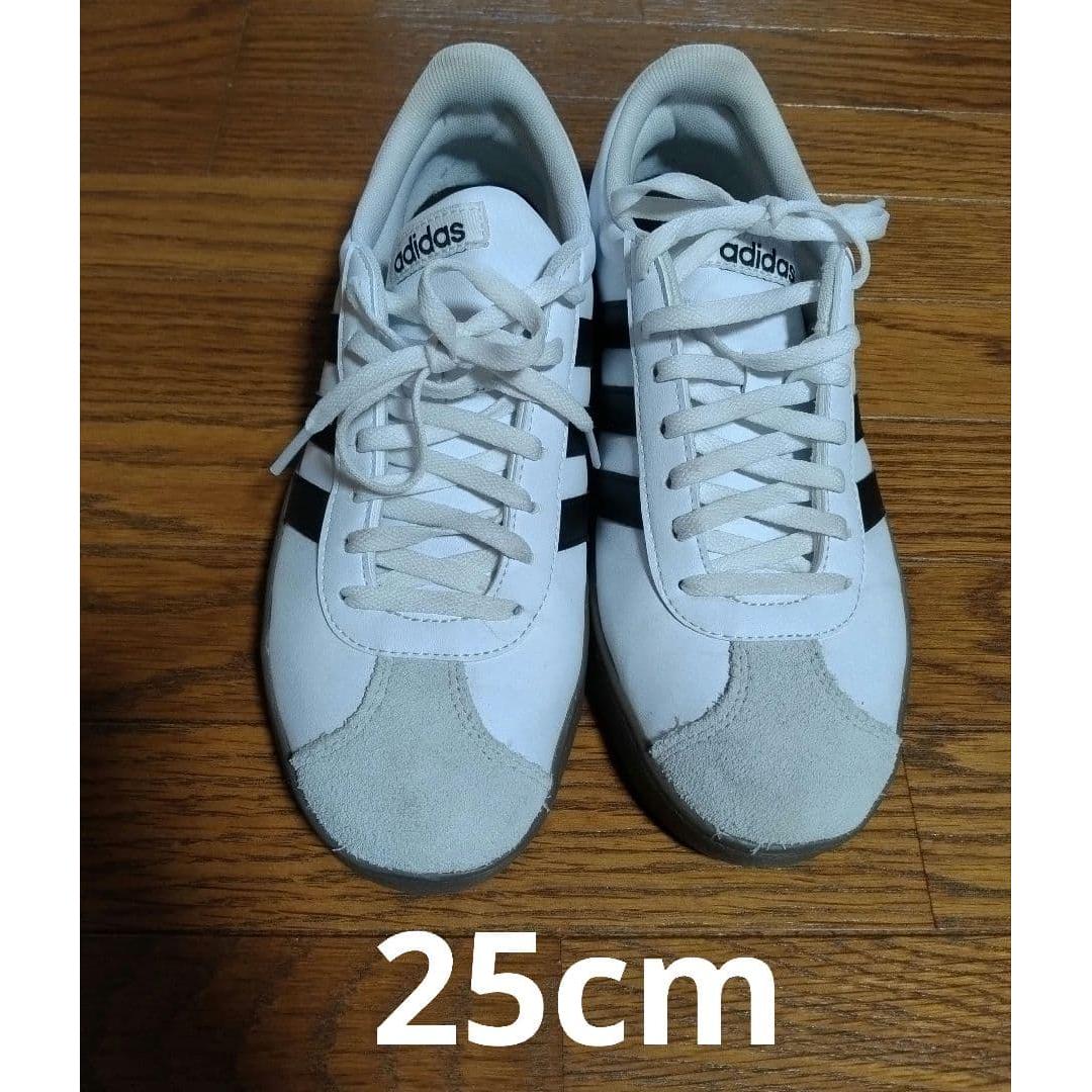 Used adidas sneakers white black